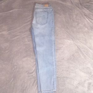 High waisted cropped jegging jeans